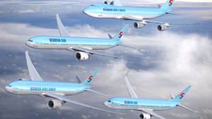 Korean Air Airplane Fleet Wallpaper