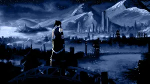Korra And Asami In The Spirit World Of Legend Of Korra Wallpaper