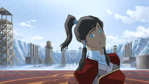 Korra, The Heroic Avatar Of The World Of Avatar Wallpaper