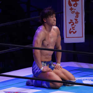 Kota Ibushi Seiza Sitting On The Ring Wallpaper