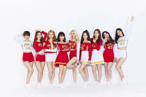 Kpop Group Cheerleader Outfits Wallpaper