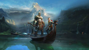 Kratos Journeys Through The River Styx Wallpaper