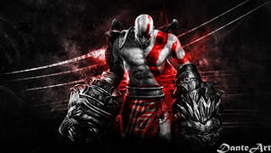 Kratos Unleashes The Power Of Nemean Cestus Wallpaper
