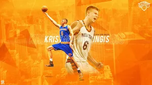 Kristaps Porzingis Fan Art Poster Wallpaper