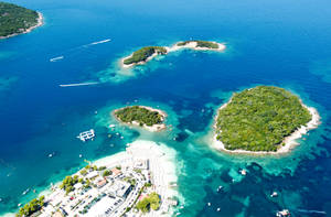 Ksamil Islands In Albania Wallpaper