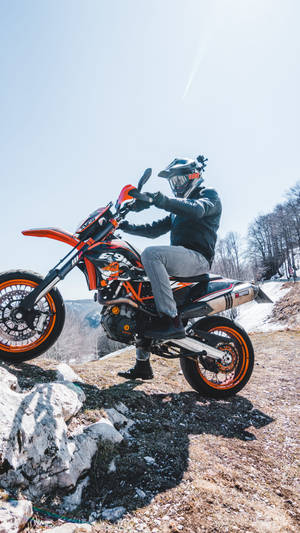 Ktm 4k Bike Vlogger Wallpaper