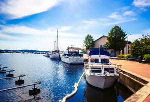 Kuopio Finland Ferry Dock Wallpaper