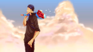 Kuroko No Basket Daiki Holding Flowers Wallpaper