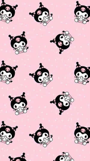 Kuromi Iphone Collage Pink Aesthetic Wallpaper