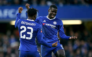 Kurt Zouma Dancing Michy Batshuayi Wallpaper