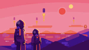 Kurzgesagt Astronaut Wallpaper