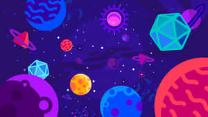 Kurzgesagt Galaxy Wallpaper