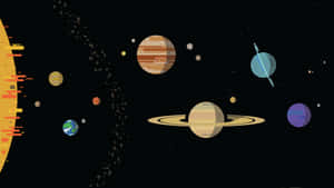 Kurzgesagt Solar System Wallpaper