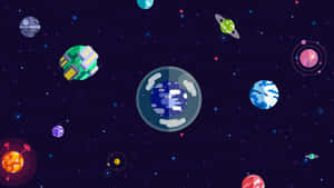 Kurzgesagt Solar System Planets Wallpaper