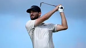 Kyle Stanley In A Striped Nike Shirt Wallpaper