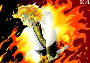 Kyoujurou Rengoku - Burnt At The Stake Wallpaper