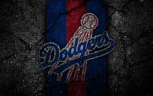 L A Dodgers Logoon Weathered Background Wallpaper