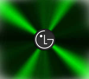 L G Logo Green Radiance Background Wallpaper