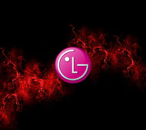 L G Logo Red Flames Background Wallpaper