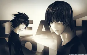 L Lawliet With Kira Wallpaper