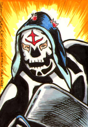 La Parka Wrestling Illustration2011 Wallpaper