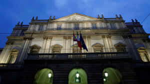 La Scala Opera House At Night Wallpaper