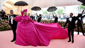 Lady Gaga Met Gala Gown Wallpaper