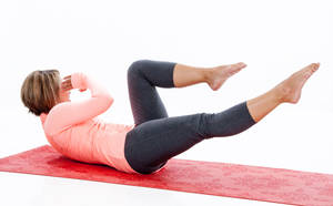 Lady In Pilates Wallpaper