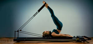 Lady In Pilates Workout Wallpaper