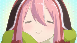 Laid Back Camp Smug Nadeshiko Wallpaper