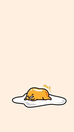 Laid Back Yellow Gudetama Wallpaper