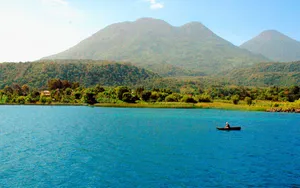 Lake Atitlan Mountains Guatemala Wallpaper