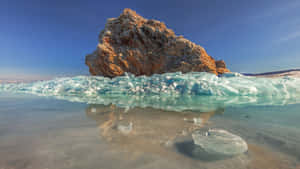 Lake Baikal Icy Wave Wallpaper