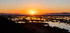 Lake Titicaca Beautiful Sunset Wallpaper