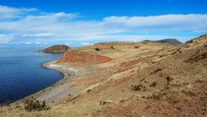 Lake Titicaca Shore In Ticonata Island Wallpaper