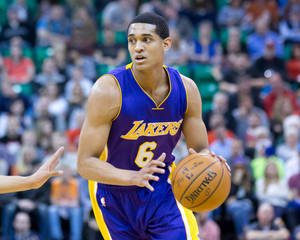 Lakers Game Player Jordan Clarkson Wallpaper