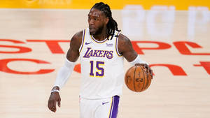 Lakers Montrezl Harrell On Court Wallpaper