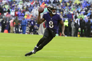 Lamar Jackson Football Baltimore Wallpaper