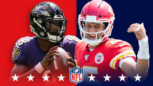 Lamar Jackson Ravens Patrick Mahomes Chiefs Wallpaper