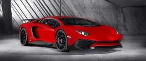 Lamborghini Aventador Red Ultra Wide Hd Wallpaper