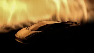 Lamborghini In Flames Wallpaper