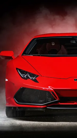 Lamborghini Iphone Red Aesthetic Smoke Wallpaper
