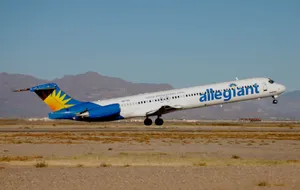 Landing Allegiant Air Wallpaper