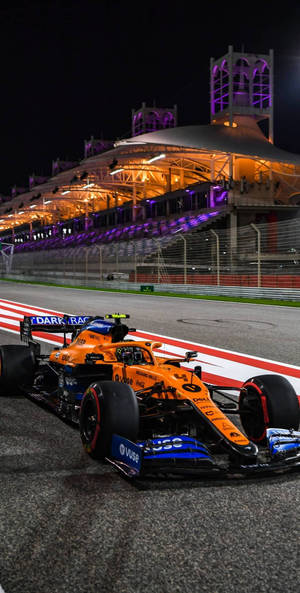 Lando Norris Empty Race Track Wallpaper