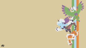 Landorus, Thundurus, Tornadus Minimalist Wallpaper