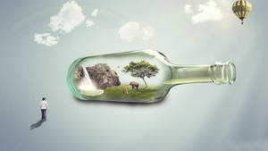 Landscape In A Bottle Unique Hd Wallpaper