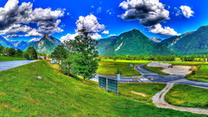 Landscape Mountain Photograph In Europe Wallpaper