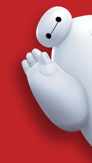 Large Baymax On The Phone Wallpaper