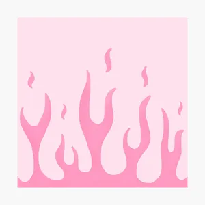 Large Strokes Of Pink Flames Wallpaper
