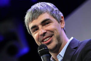 Larry Page Close Up Forum Speech Wallpaper